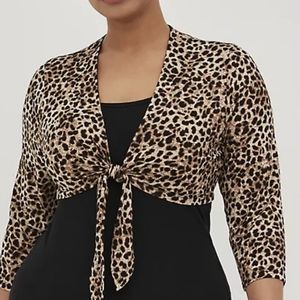 🆕️ LEOPARD CROPPED SHRUG - SUPER SOFT